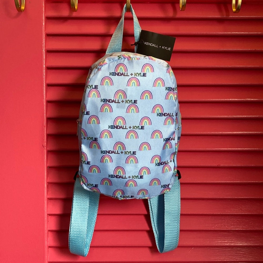 Kendall & Kylie NWT mini backpack rainbow design